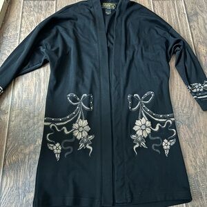 Vintage Picadilly Fashion Cardigan | Stunning Gold Detail | Classic Elegance